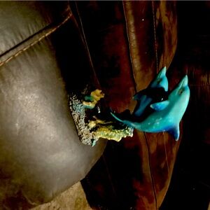 Dolphins at play figurine.